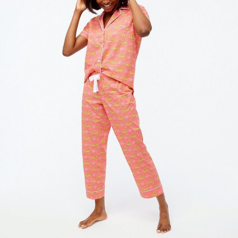 NWOT J.Crew Short-sleeve Pajama set with Cropped Pant
